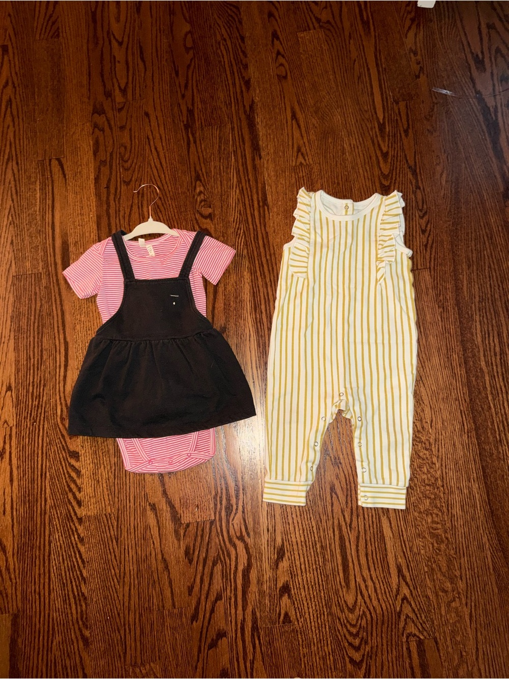 Gray Label bodysuit pinafore romper & pehr jumpsuit romper 12-18